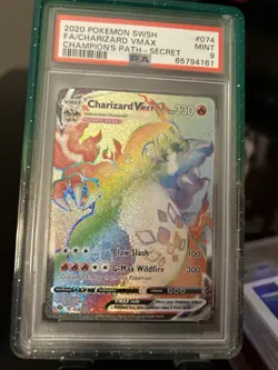 Mint 9 💎Pokemon Charizard VMAX Champions Path SR W/a Limited Edition Slab Case - Image 3