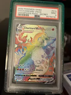 Mint 9 💎Pokemon Charizard VMAX Champions Path SR W/a Limited Edition Slab Case - Image 4