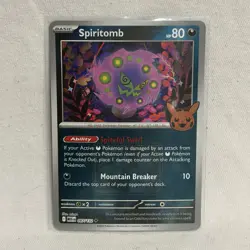 Pokemon Spiritomb 087/132 League Stamped Halloween Holo Mega Evolution - NM - Image 1