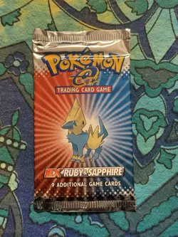 HEAVY Pokemon EX Ruby & Sapphire Booster Pack Manectric - Factory Sealed/New! 💎 - Image 2