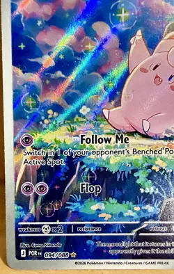 Clefairy 094/088 Me: Perfect Order Illustration Rare Full Art Holo Pokemon TCG - Image 3