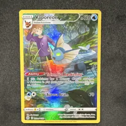 Pokemon Vaporeon Ultra Rare Brilliant Stars TG02/TG30 Holo 110 HP English - Image 1