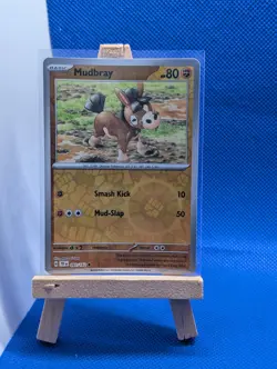 Pokemon TCG Mudbray Scarlet & Violet-Temporal Forces 091/162 Reverse Holo Common - Image 1