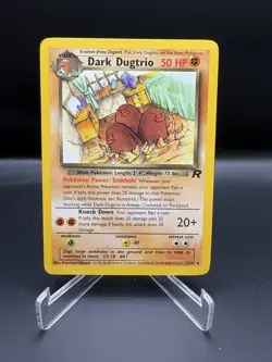 Pokemon Dark Dugtrio Non Holo Rare Team Rocket 23/82 LP/NM - Image 1