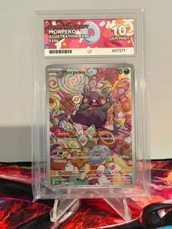 Morpeko 206/182 Ace 10 illustration Rare Paradox Rift Pokemon TCG - Image 1