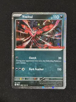 Pokemon TCG Yveltal 088/132 GameStop Promo Holo Stamp SHIPS NEXT DAY - Image 1