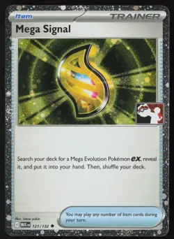 Pokemon Mega Signal 121/132 Prize Pack Series 8 Cosmo Holo Pack Fresh - NM - Image 1