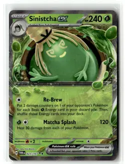Sinistcha ex 023/167 Double Rare Twilight Masquerade Pokemon Near Mint FREE S&H - Image 1