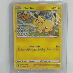 Pokemon TCG Holiday Calendar 049/195 Pikachu Festive Stamp Promo NEW NM - Image 1