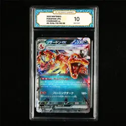 TQG 10 GEM MINT 2023 Pokemon JPN Charizard ex 115/190 RR - Image 2