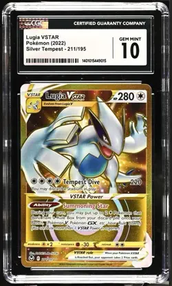 Pokemon Lugia VSTAR 2022 Silver Tempest 211/195 CGC 10 - Image 1