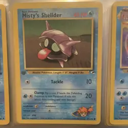 Pokemon Misty's Shellder Gym Heroes 089/132 Common 40 HP 1st Edition English - Image 1