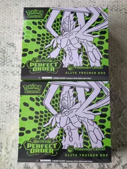 Pokemon TCG Perfect Order Pokemon Center Elite Trainer Box ETB New Sealed LOT x2 - Image 1