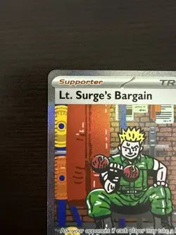 Pokemon TCG Lt Surge’s Bargain 185/132 Special Illustration Rare Mega Evolution - Image 3