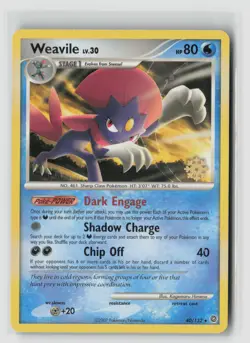 Weavile #40/132 Countdown Calendar Reverse Holo Promo Pokemon TCG MP - Image 1
