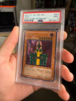 PSA 9 2003 YU-GI-OH! JINZO Sanctuary in the sky Japanese JPN 308-057 - Image 2
