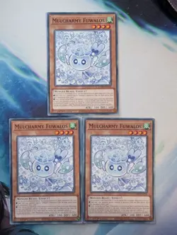YuGiOh! Mulcharmy Fuwalos L5DD-ENC16 x3 PLAYSET 1st Ed - Image 1