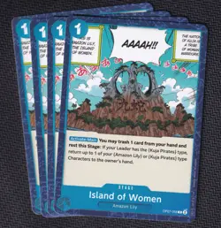x4 Island of Women ~ OP07-058 Common One Piece 500 Years in the Future - Image 1