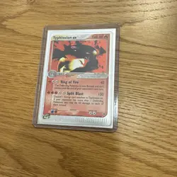 Typhlosion EX Sandstorm Ultra Rare Holo Pokemon TCG MP Moderately Played - Image 1