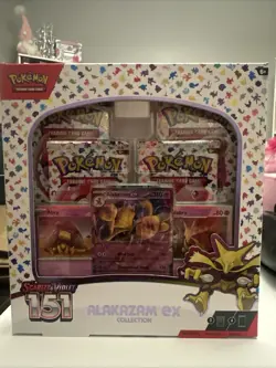 Pokemon Scarlet & Violet 151 Alakazam ex Collection Box Lot of 7 Promo English - Image 1