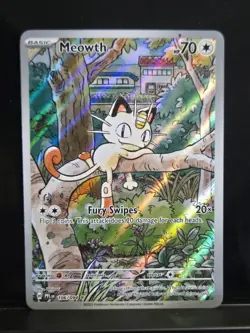 Pokemon Meowth 106/094 – Phantasmal Flames – English IR (Illustration Rare) NM - Image 1