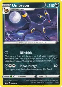 Umbreon 009/015 P McDonald's Promos 2024 Pokemon NM/M - Image 1