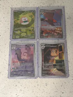 Pokemon Perfect Order Shiny/IR Lot Of 4: Rowlet, Talonflame, Aurorus & Raticate - Image 1