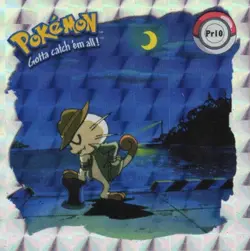 1999 Pokemon ArtBox Sticker - LP Pokemon Meowth Pr10 - Image 1