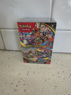 Pokemon TCG: Mega Evolution Factory Sealed Booster Bundle Box 6 Packs - Image 1