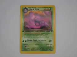 2000 Pokemon Team Rocket Dark Muk 1st Edition #41/82 NM - Image 1