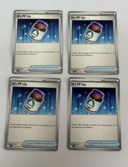 4x N's PP Up 153/159 Uncommon Journey Together Pokemon TCG Playset NM - Image 1