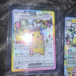 Pokemon TCG Pikachu EX 219/191 and Exeggutor Ex Ultra Rare Surging Sparks - NM - Image 2