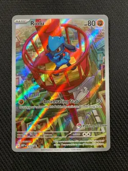 2025 Mega Evolution Riolu Holo Pokemon Center Black Star Promo #MEP EN 010 - Image 1