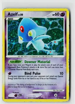 Pokemon Mysterious Treasures #4/123 Azelf Damaged - Image 1