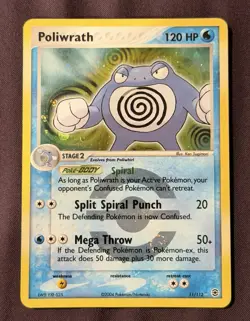 Pokemon Poliwrath FireRed & LeafGreen Reverse Holo Rare 11/112 120HP 2004 - Image 1
