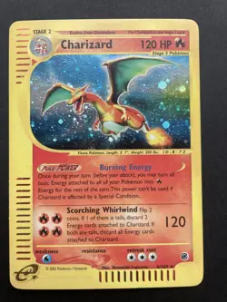 2002 Pokemon Expedition CHARIZARD 6/165 Holo Rare - WOTC - LP/EX - Authentic - Image 1