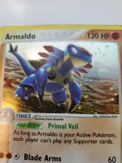 Armaldo Ex Holo Expediton Pokemon Base Fossil WOTC Played - Image 3