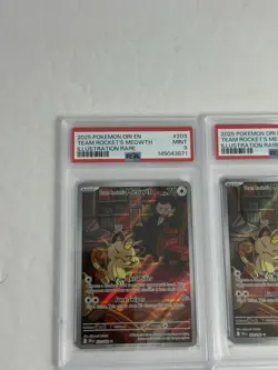 Pokemon PSA 9 Lot Of 4 , Team Rockets Meowth X2 Gardervoir Ex Misty’s Lapras - Image 2