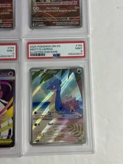Pokemon PSA 9 Lot Of 4 , Team Rockets Meowth X2 Gardervoir Ex Misty’s Lapras - Image 4