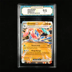 TQG 9.5 MINT+ 2024 Pokemon ENG Greninja ex 106/167 RR - Image 1