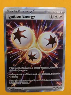 Ignition Energy 124/094 Ultra Rare Holo Pokemon 2025 Phantasmal Flames NM - Image 1