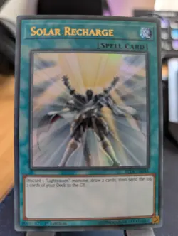 YuGiOh! Solar Recharge BLLR-EN045 Ultra Rare 1st Ed - Image 1
