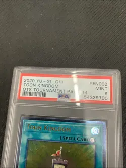 2020 YUGIOH OP14-EN002 TOON KINGDOM OTS TOURNAMENT PACK 14 PSA 9 - Image 5