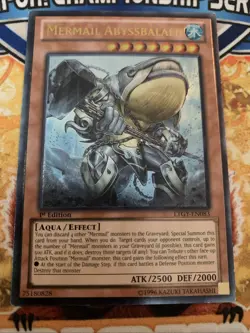 Yugioh Mermail Abyssbalaen LTGY-EN083 Ultimate Rare 1st Edtion NM - Image 1