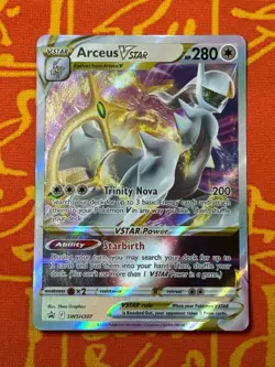 POKEMON TCG ARCEUS VSTAR SWSH307 HOLO NEAR MINT BLACK STAR PROMO - Image 1
