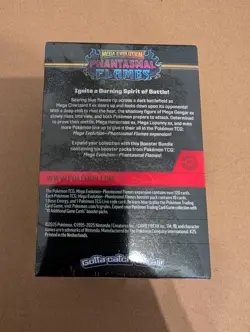 Pokemon TCG Mega Evolution Phantasmal Flames Booster Bundle Sealed 6 Packs - Image 2
