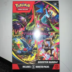 Pokemon TCG: Mega Evolution-Phantasmal Flames Booster Bundle (6 Packs)NEW SEALED - Image 1