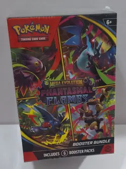 Pokemon TCG: Mega Evolution-Phantasmal Flames Booster Bundle (6 Packs)NEW SEALED - Image 2