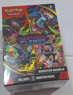 Pokemon TCG: Mega Evolution-Phantasmal Flames Booster Bundle (6 Packs)NEW SEALED - Image 4