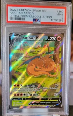 Charizard V SWSH260 PSA 9 2022 Black Star Promo Pokemon TCG - Image 1